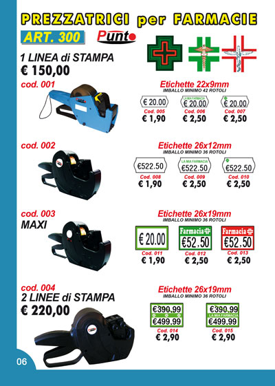 Prezzatrici/Etichette