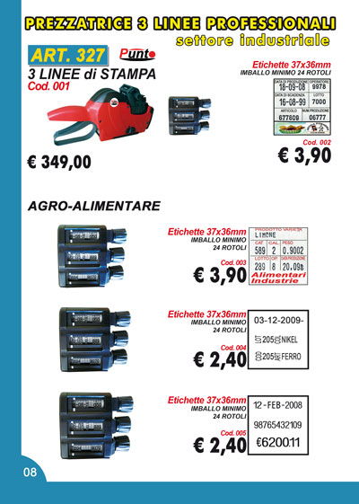 Prezzatrici/Etichette