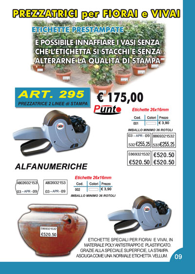 Prezzatrici/Etichette